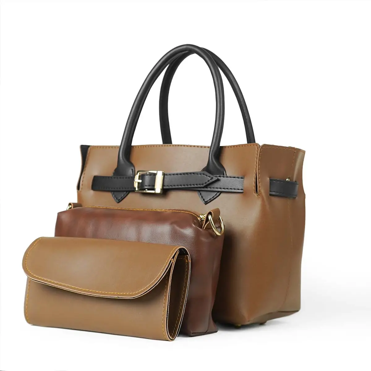 Buckle Set Of 3 Bag Brown (Special Edition) 1