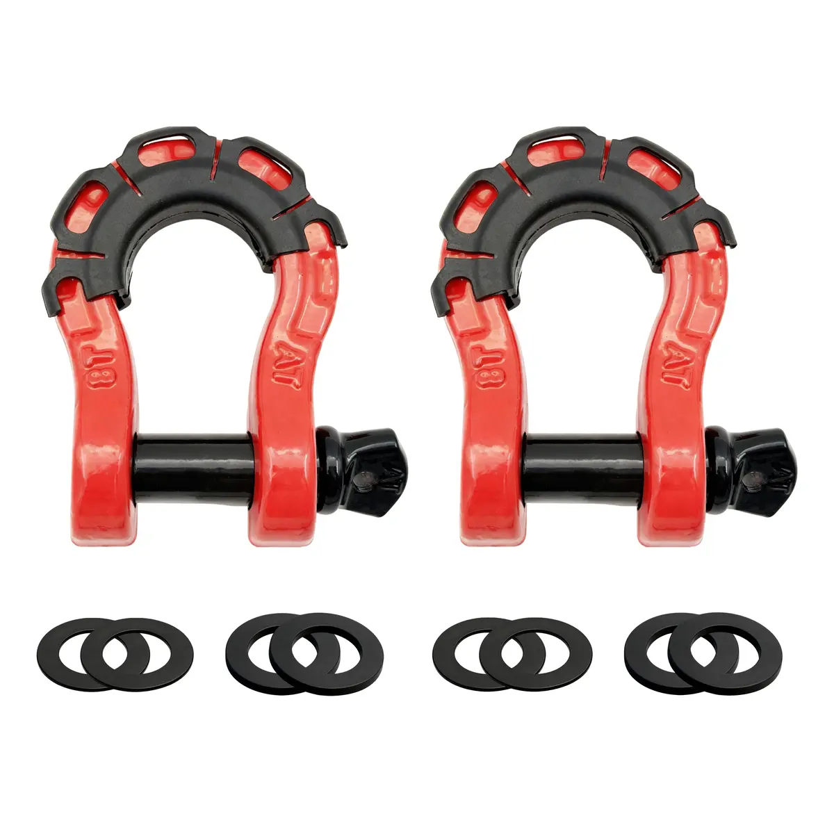 Seguler 3/4" D-Ring Shackle 70,000 Lbs Break Strength With 7/8" Pin Isolators & Washers 1