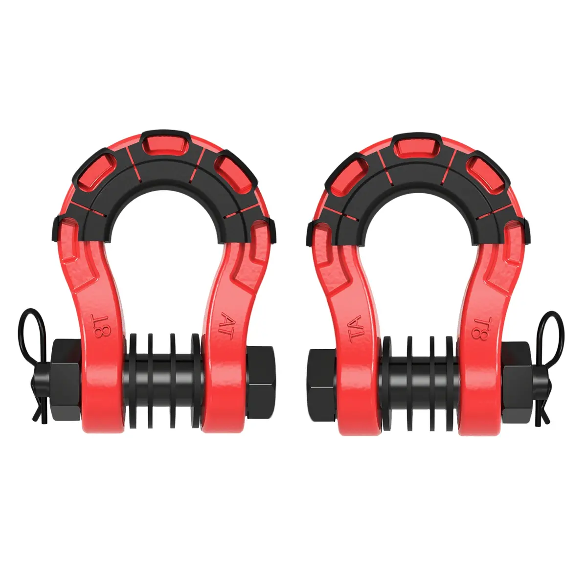 Seguler 3/4" Forged D-Ring Shackle 70,000 Lbs Break Strength With 7/8" Pin & Isolator Kit 1