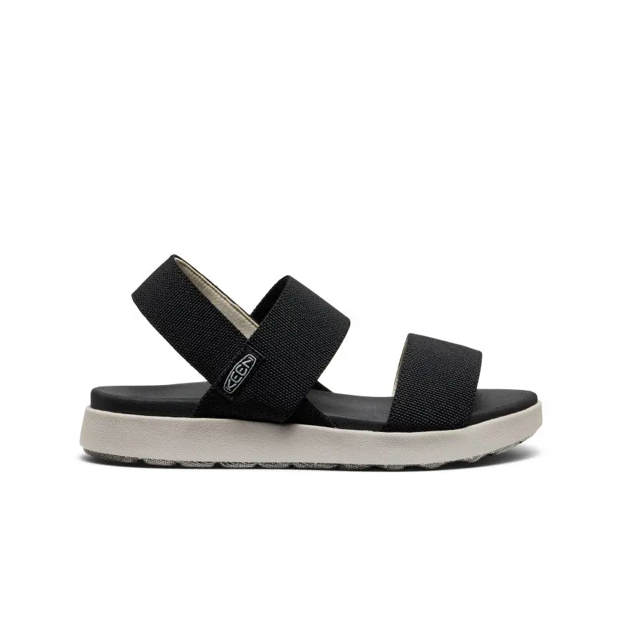 Women's Elle Backstrap Sandal Wide  |  Black 1