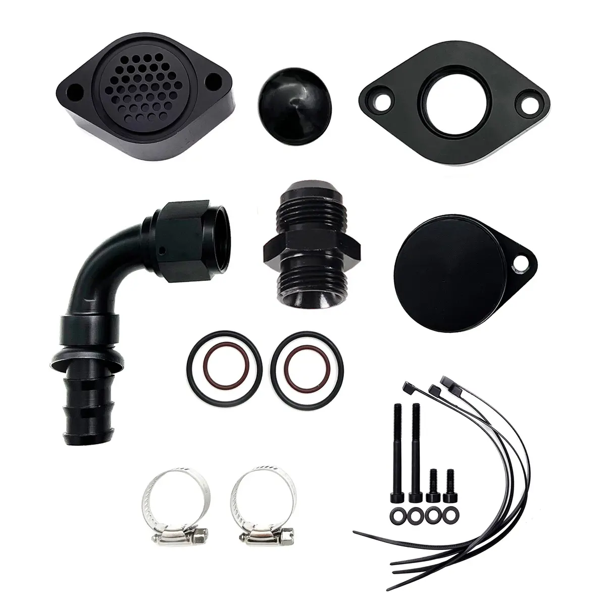 Seguler 2011-2023 6.7L Ford Powerstroke Ccv Pcv Reroute Engine Ventilation Kit(No Tube) 1
