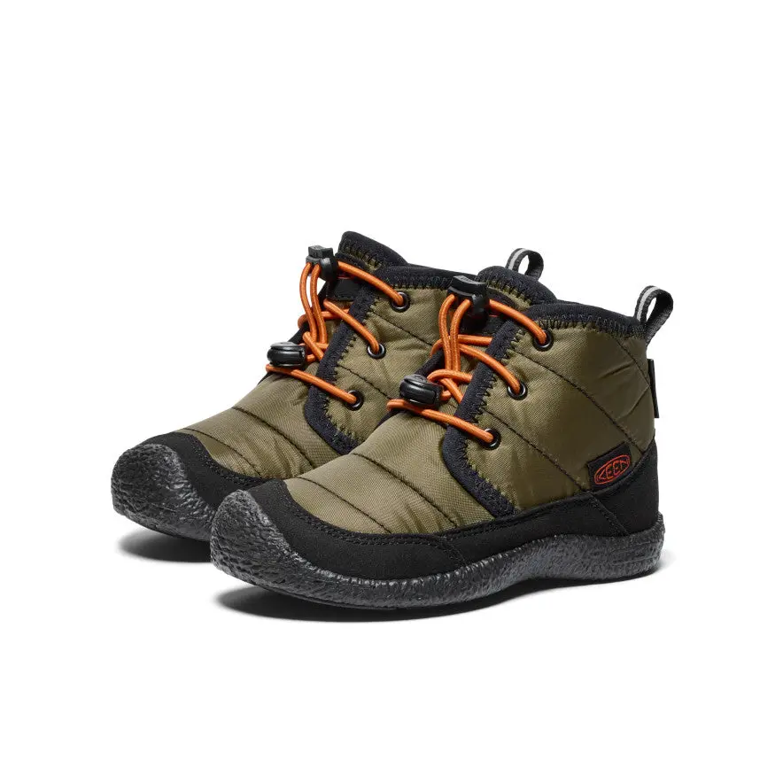Little Kids' Howser Ii Waterproof Chukka | Dark Olive/Gold Flame 2