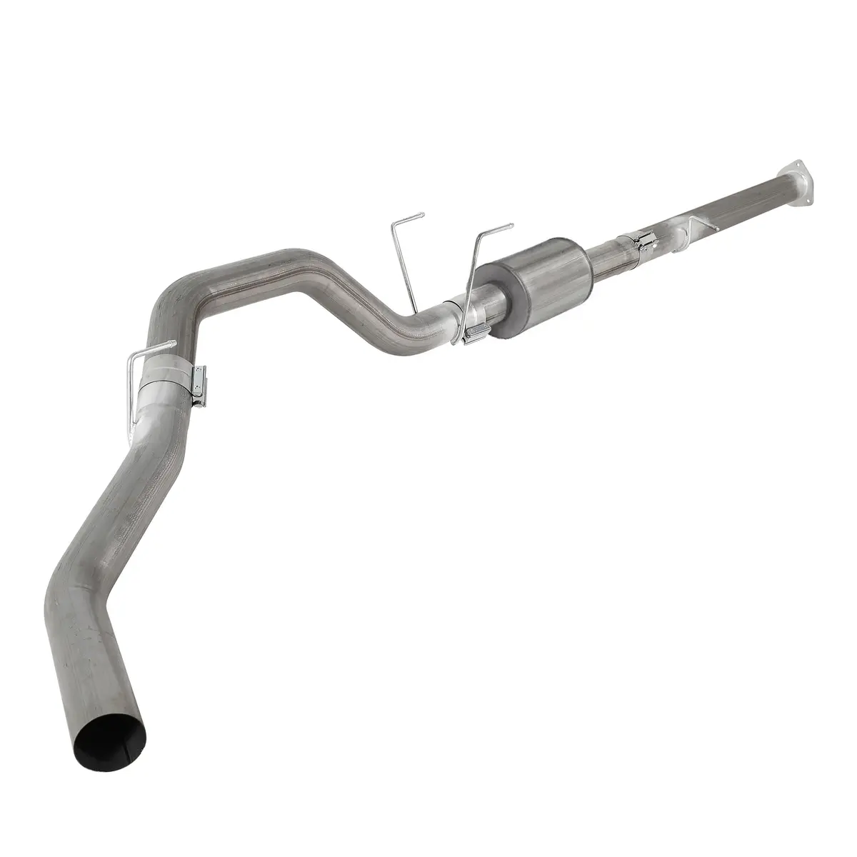 Seguler 2013-2018 6.7L Dodge Ram Cummins 4" Downpipe Back Exhaust Dpf Delete Pipe (With Muffler) 1