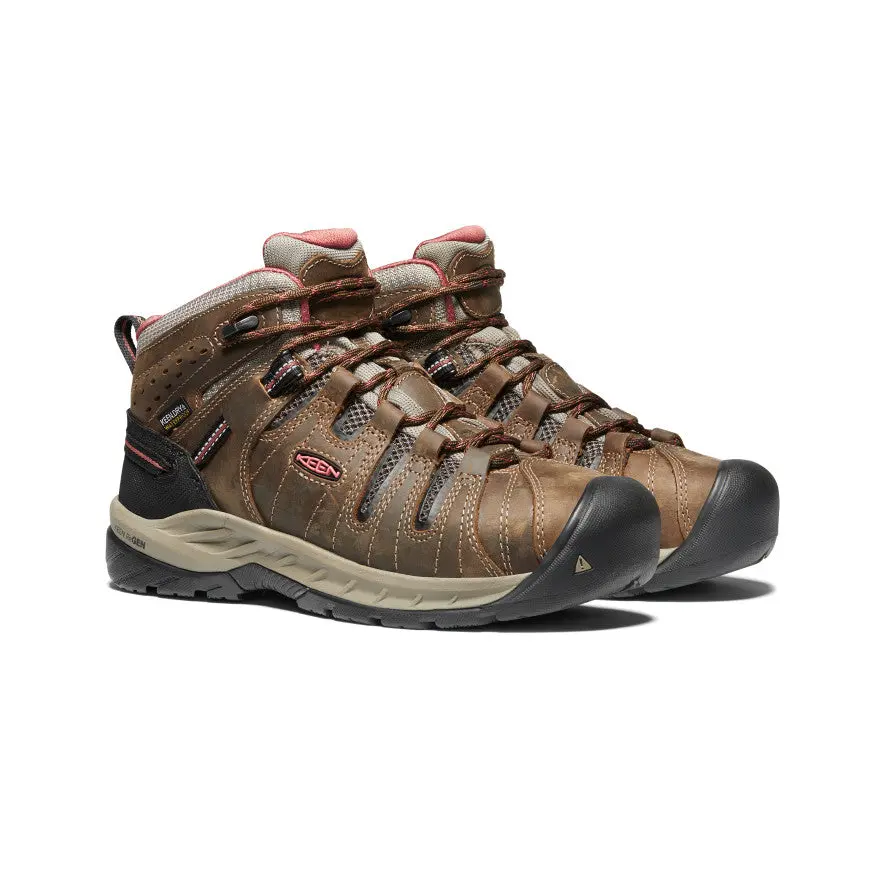 Women's Flint Ii Waterproof Boot (Soft Toe) | Cascade Brown/Brick Dust 2