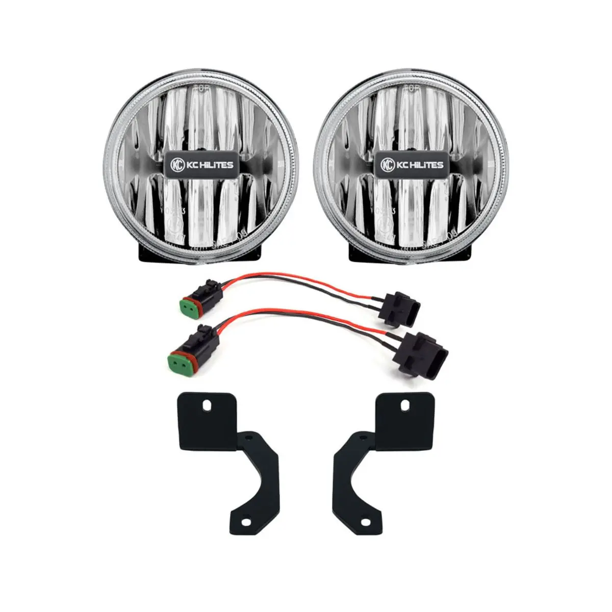 Kc Hilites  4" Gravity® Led G4 - 2-Light System - Sae/Ece - 10W Fog Beam - For 18-21 Jeep Jl / Jt Steel Bumper # 504 1