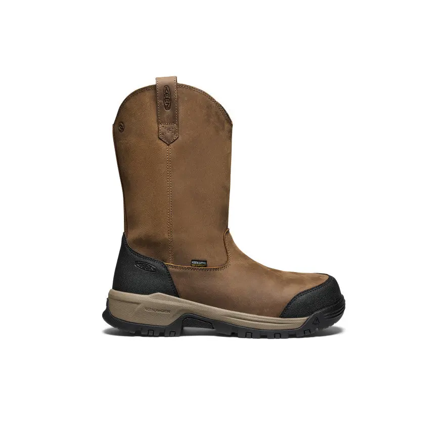 Men's Evanston Pull-On Waterproof Boot (Carbon Toe)  |  Bison/Black 1