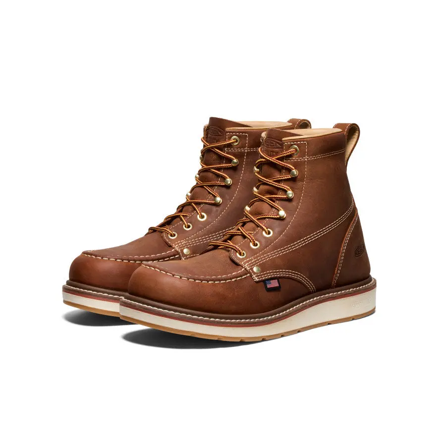 Men's Liberty 6" Boot (Soft Toe) | Leather Brown/Birch 2
