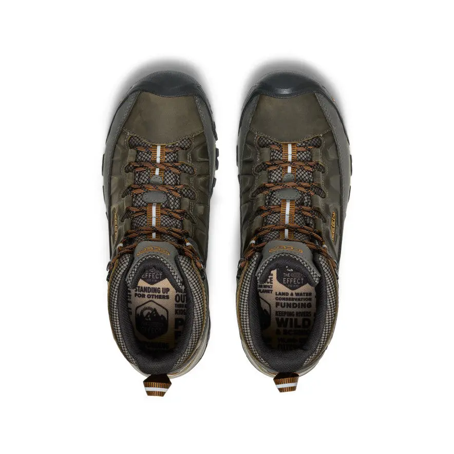 Men's Targhee Iii Waterproof Mid Wide | Black Olive/Golden Brown 4