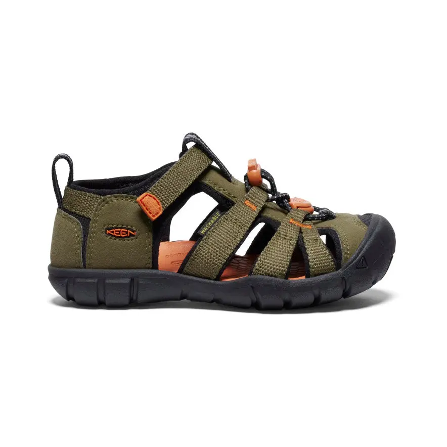 Little Kids' Seacamp Ii Cnx  |  Dark Olive/Gold Flame 1