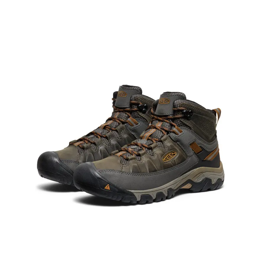 Men's Targhee Iii Waterproof Mid Wide | Black Olive/Golden Brown 2