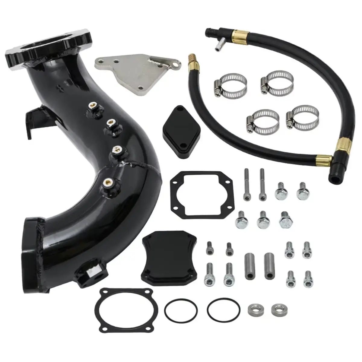 Egr Delete Kit & High Flow Intake Elbow Tube For 2011-2015 Chevy 6.6L Duramax Lml Silverado 2500 3500 1