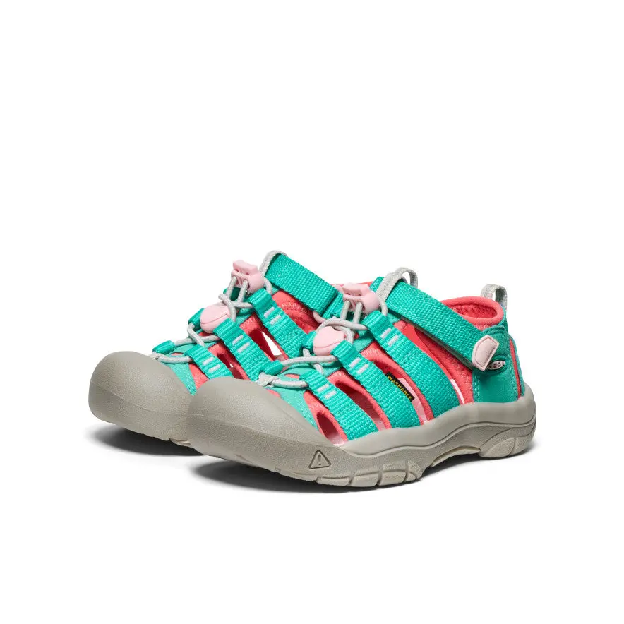 Little Kids' Newport H2 | Bright Aqua/Giggle Pink 3
