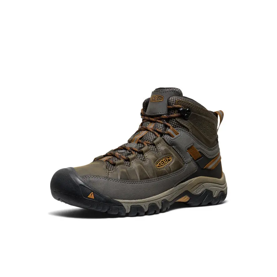 Men's Targhee Iii Waterproof Mid Wide | Black Olive/Golden Brown 3
