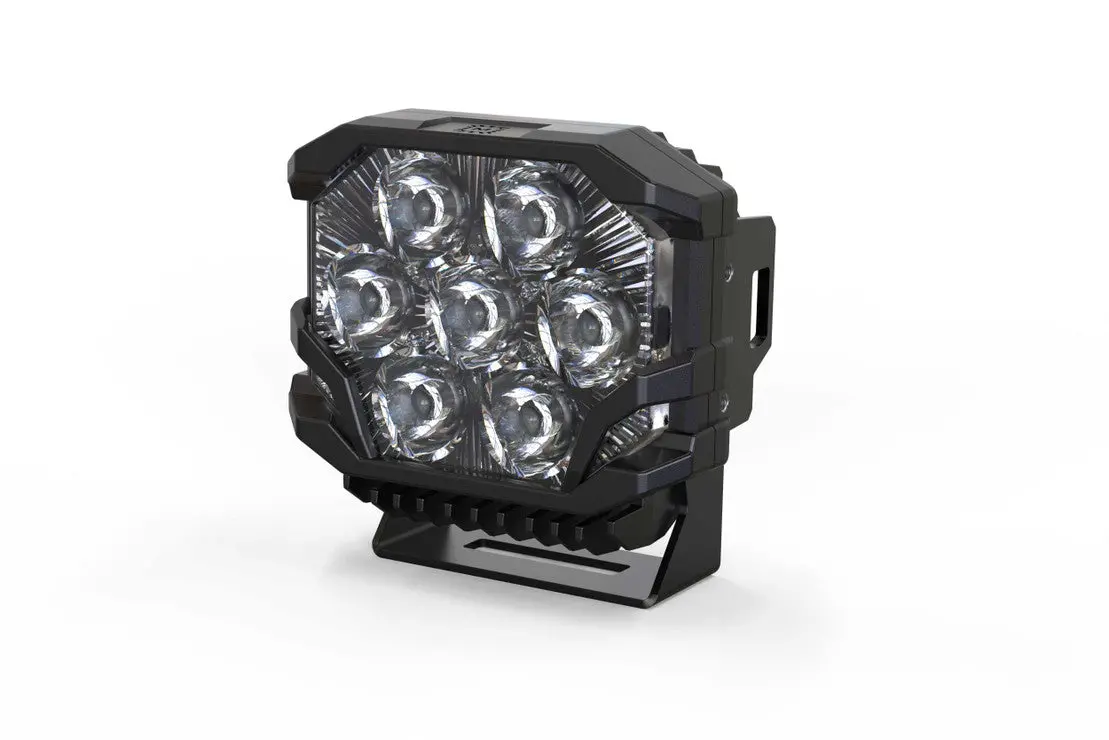 Morimoto Bigbanger Led Pods: Ncs Combo Beam With Amber Backlight (Yellow Or White Main Light) (Sold In Singles) 1