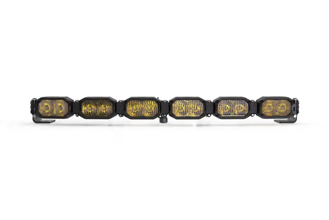 Morimoto 2Banger Bars: (4-12 Pod / 16"- 47") (Hxb Power - Yellow) 2