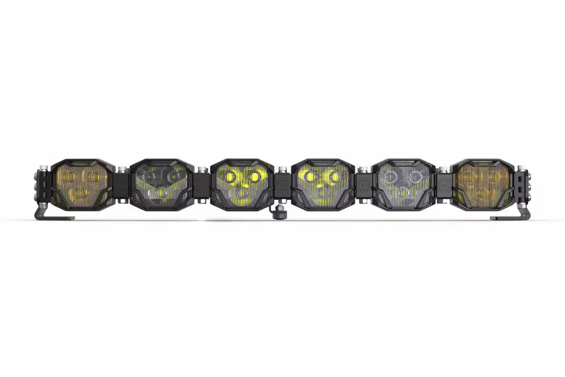 Morimoto 4Banger Bars: (4-12 Pod / 16.5"- 48.5") (Ncs Power - Mixed Yellow/White) 2