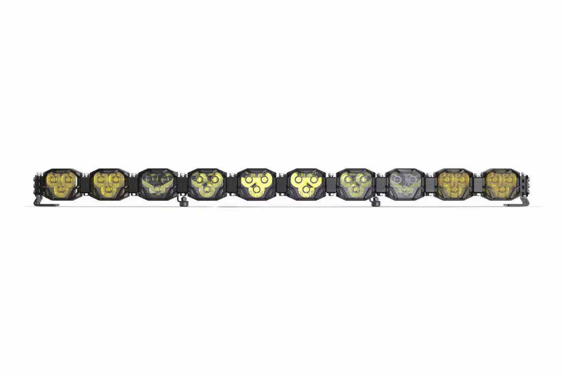 Morimoto 4Banger Bars: (4-12 Pod / 16.5"- 48.5") (Ncs Power - Mixed Yellow/White) 4