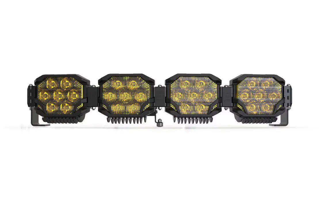 Morimoto Bigbanger Bars: (4-7 Pod / 29"- 50.5") (Hxb Power - Yellow) 1