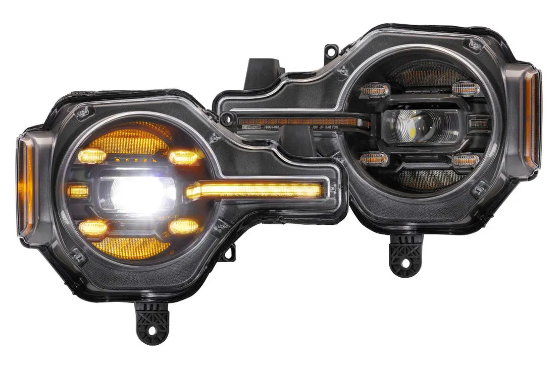 Morimoto Ford Bronco (21+) Plug-N-Play Bi-Led Headlights: Xb Led Headlights - Lf497-A (Amber Drl) 1