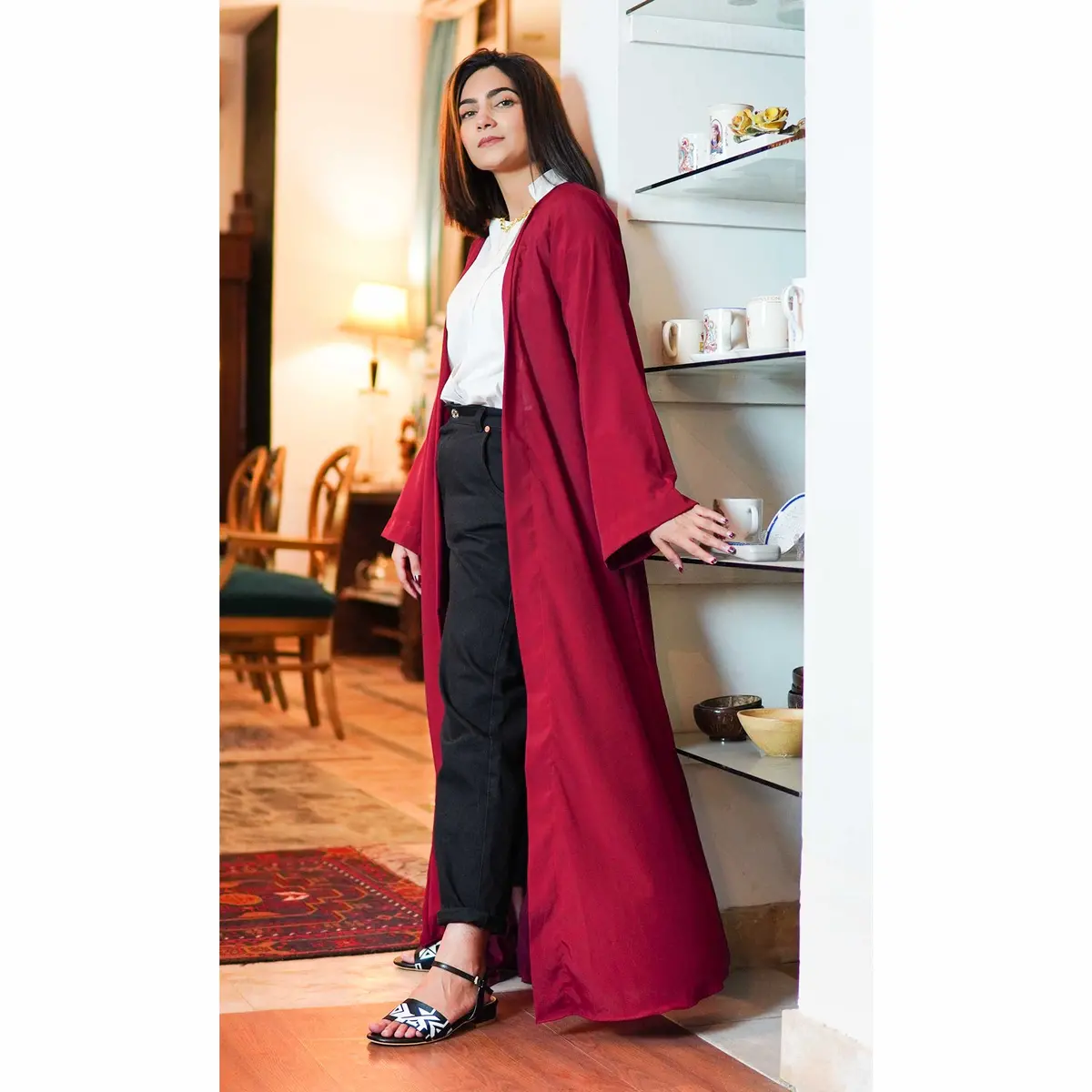 Kimono (Mehroon Color) 1