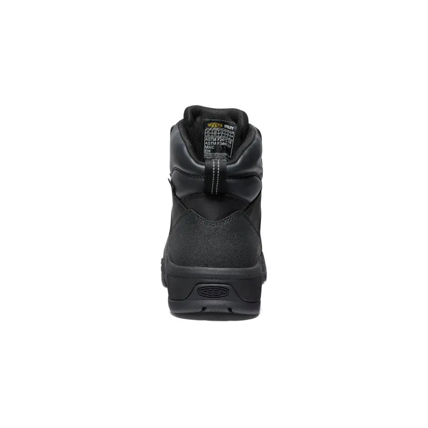 Men's Evanston 6" Waterproof Boot (Carbon Toe) | Black/Black 5