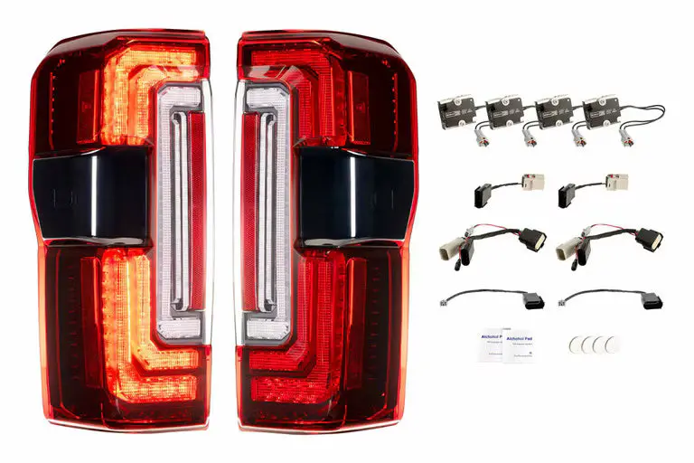 Ford Super Duty (2023+) Xb Led Tail Lights (Red Or Smoked) 1