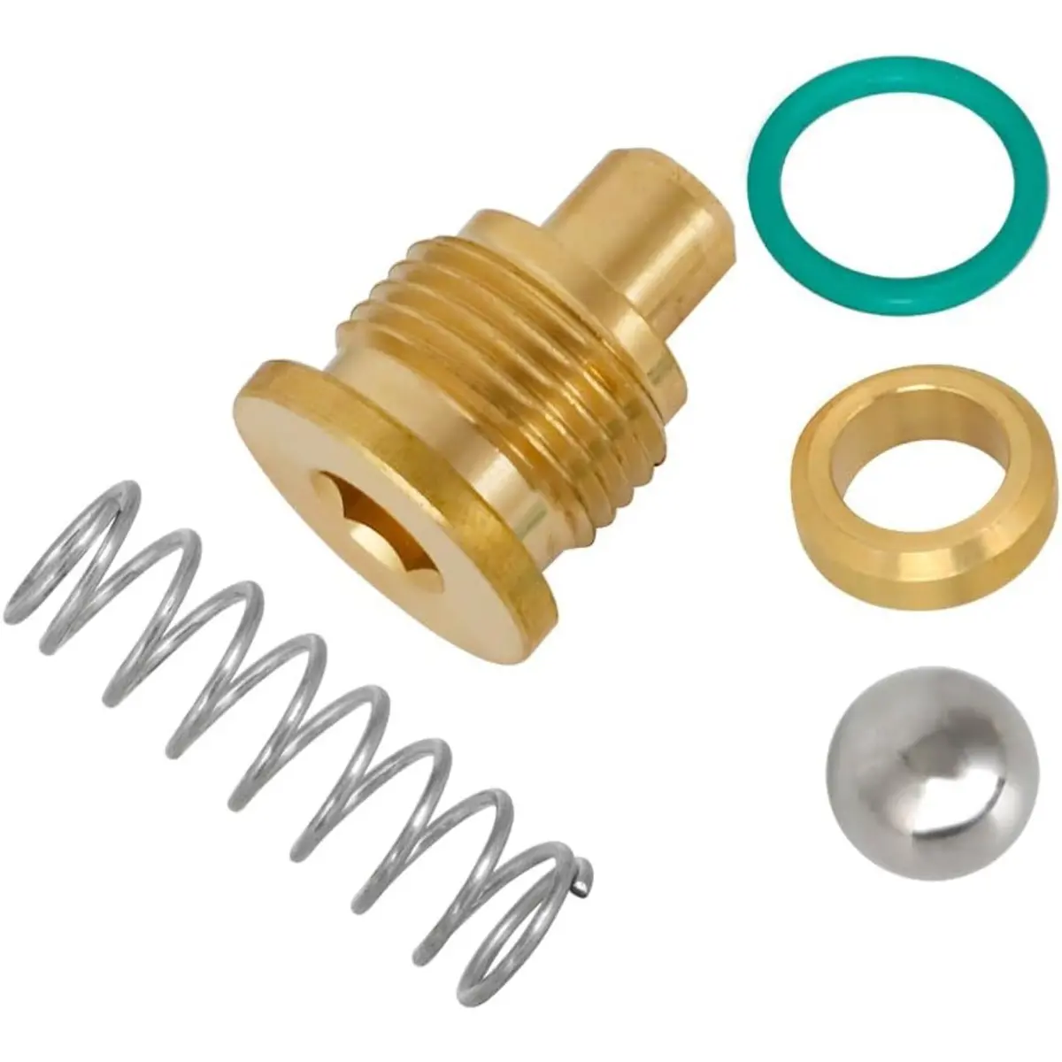Oil Pump Relief Valve Spring Plug & Seals Kit For 7.3L Powerstroke Ford (1994.5-2003) 1