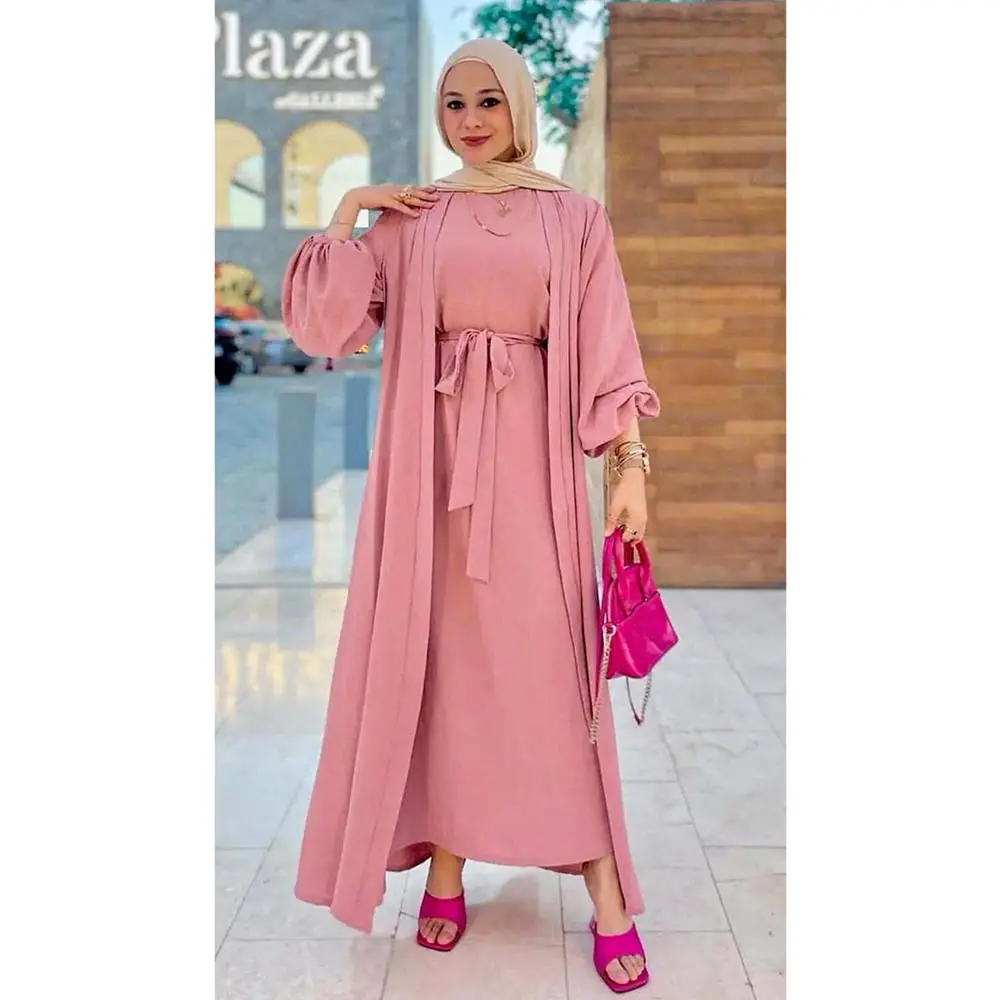 Suffuse Abaya Pink 1