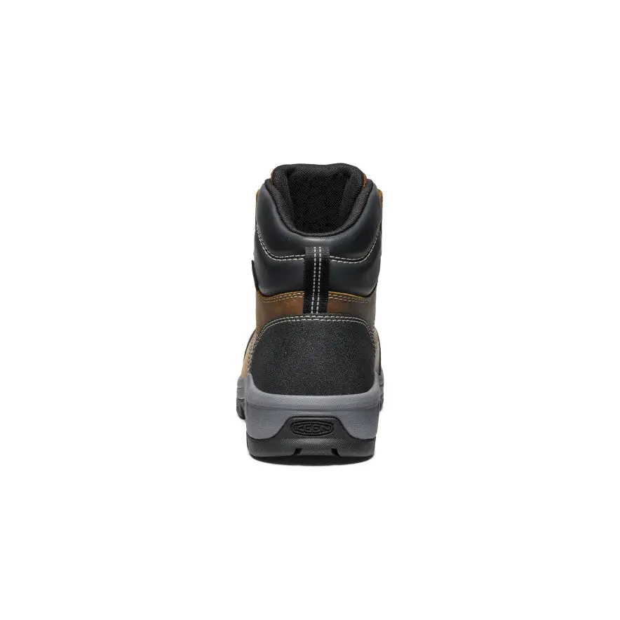Women's Evanston 6" Waterproof Boot Int Met (Carbon Toe) | Bison/Black 5