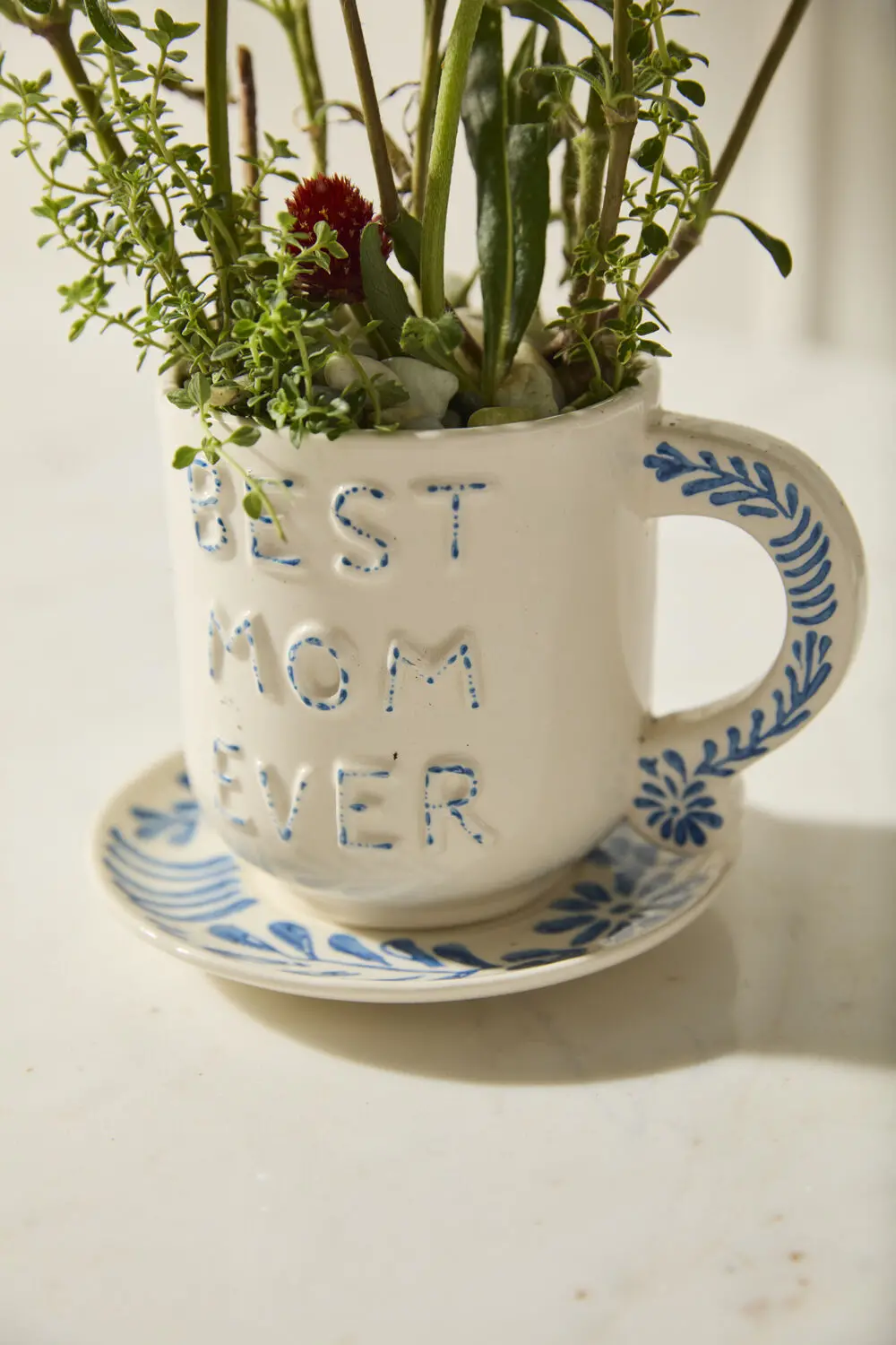 Best Mom Ever Ceramic Mug & Saucer 1