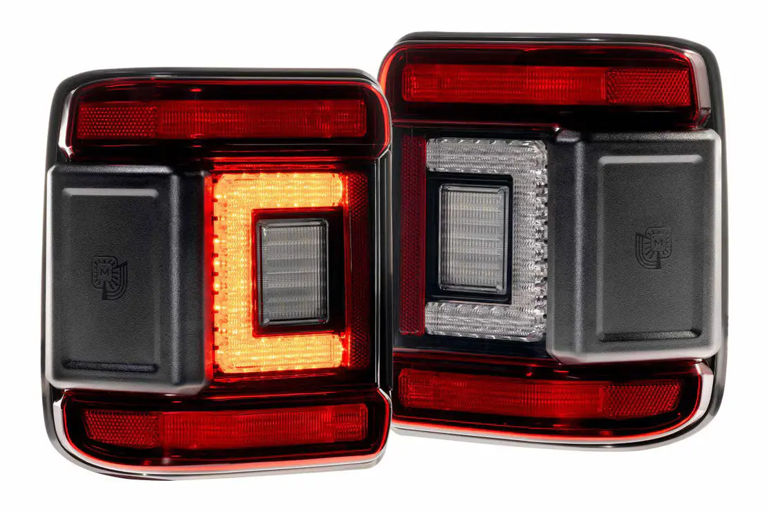 Jeep Wrangler Jl (2018+) Xb Led Low Profile Tail Lights (Red Or Smoked) 1
