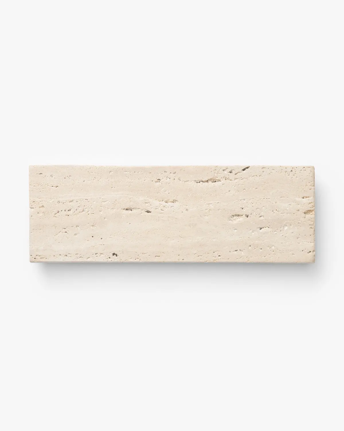 Travertine Footed Serving Board, Beige 1