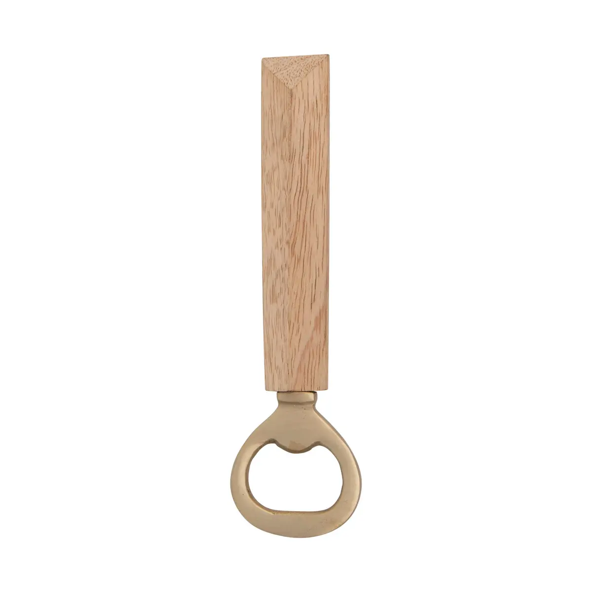 Brass Bottle Opener With Mango Wood Handle 1