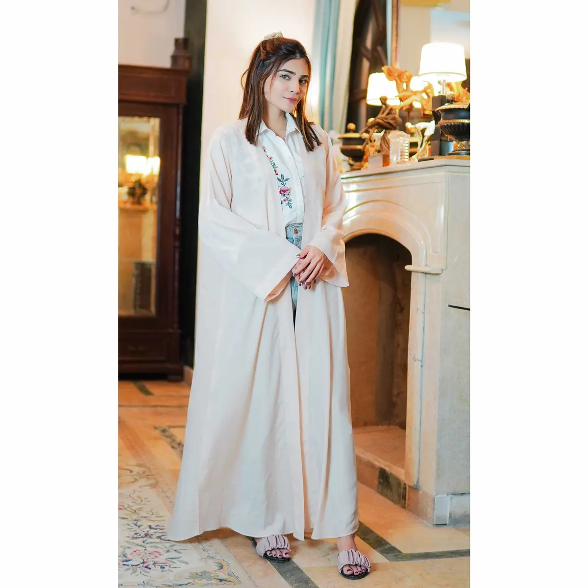 Kimono (Pearl White Color) 1