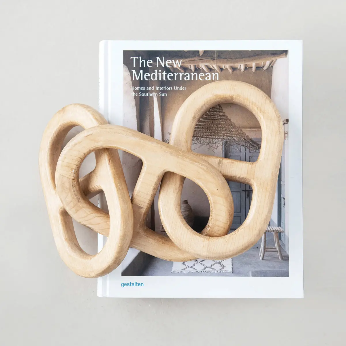 Mango Wood Chain Decor, Natural 1