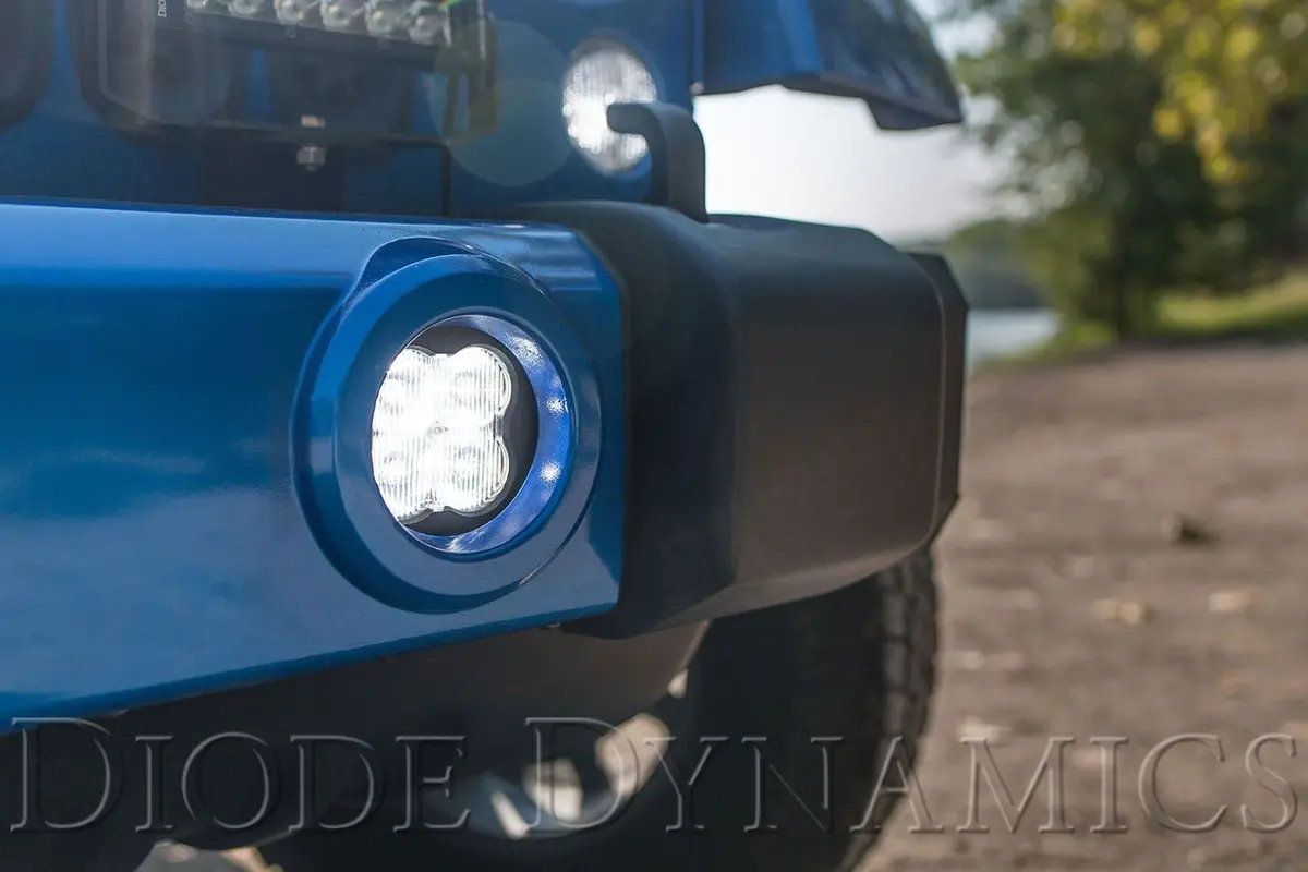 Ss3 Led Fog Light Kit For 2007-2018 Jeep Jk Wrangler (W/ Amber Backlights) 2