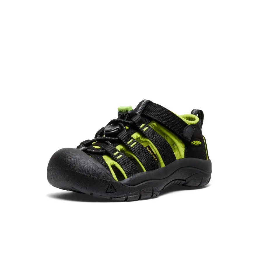 Little Kids' Newport H2 | Black/Lime Green 3