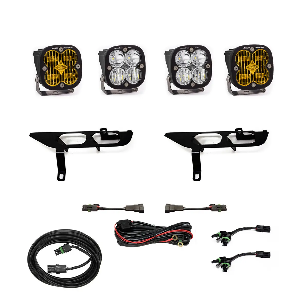 2021-2023 Ford F-150 Baja Designs Squadron Sae/Pro Fog Pocket Light Kit 4
