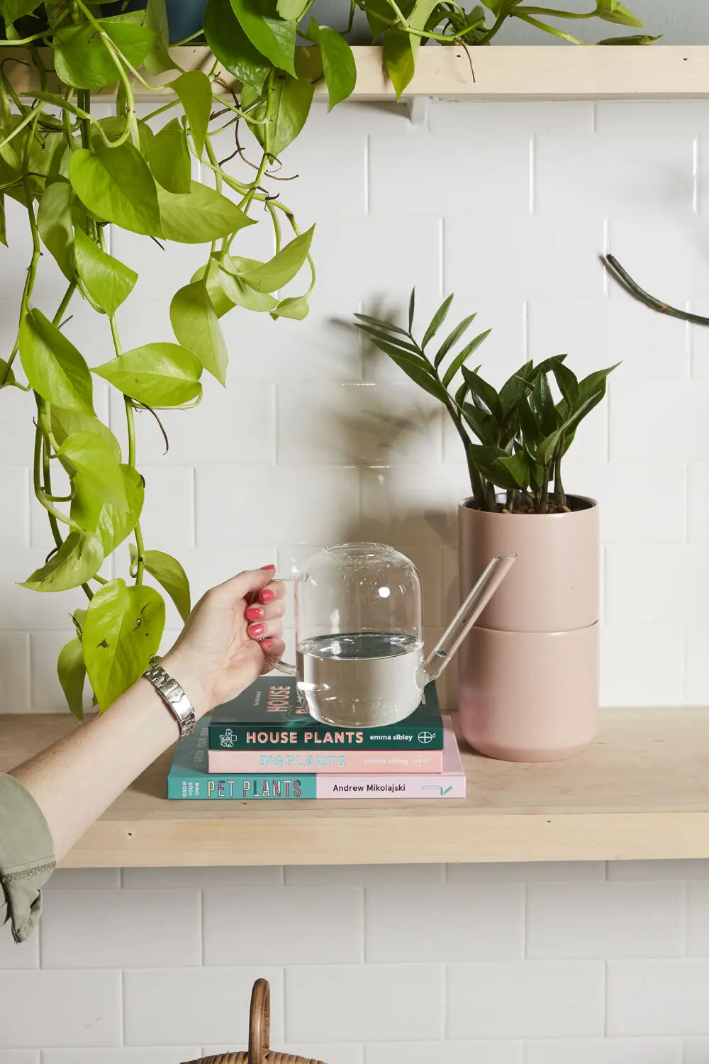 Pequeno Glass Watering Can, Clear 1