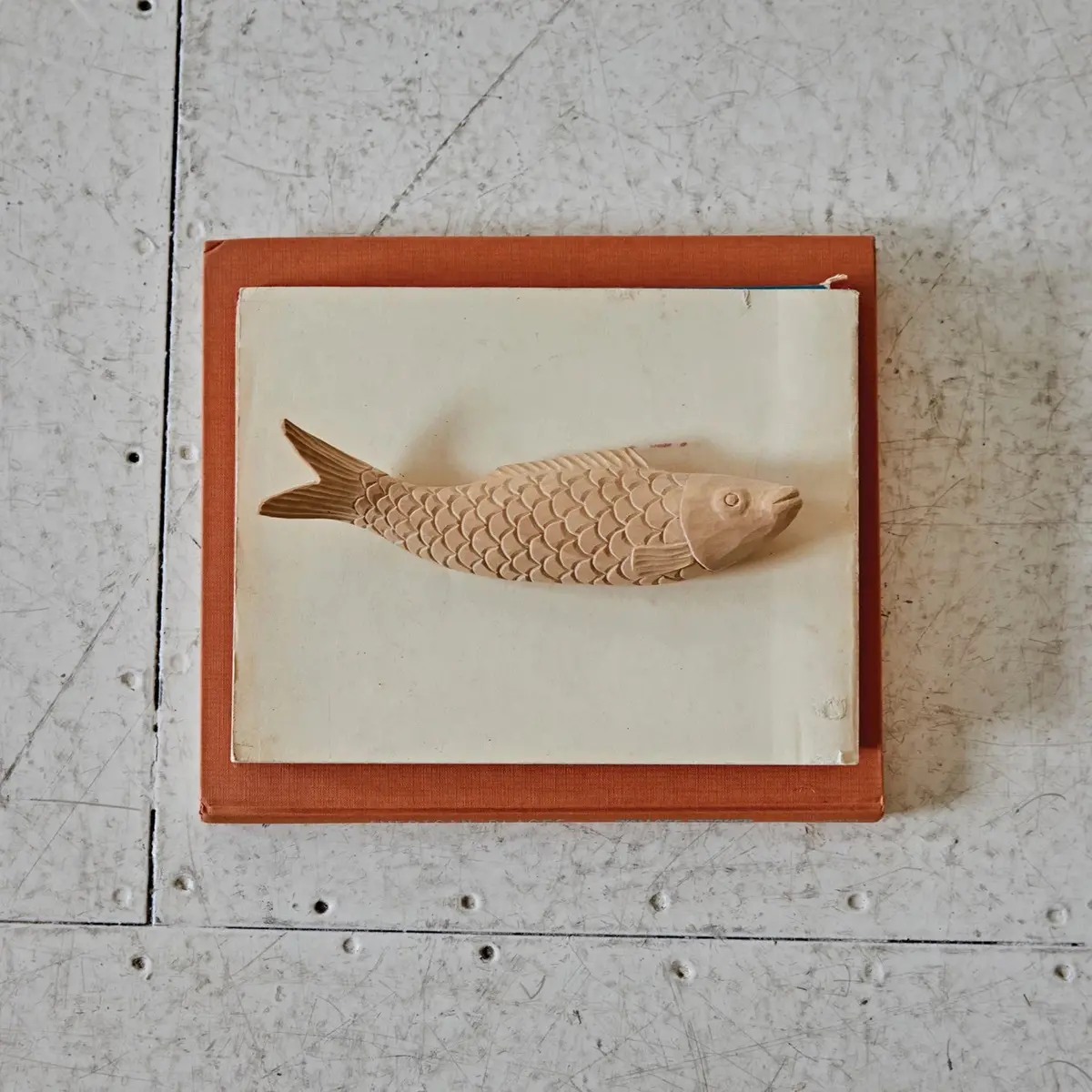 Hand-Carved Wood Fish, Natural 1