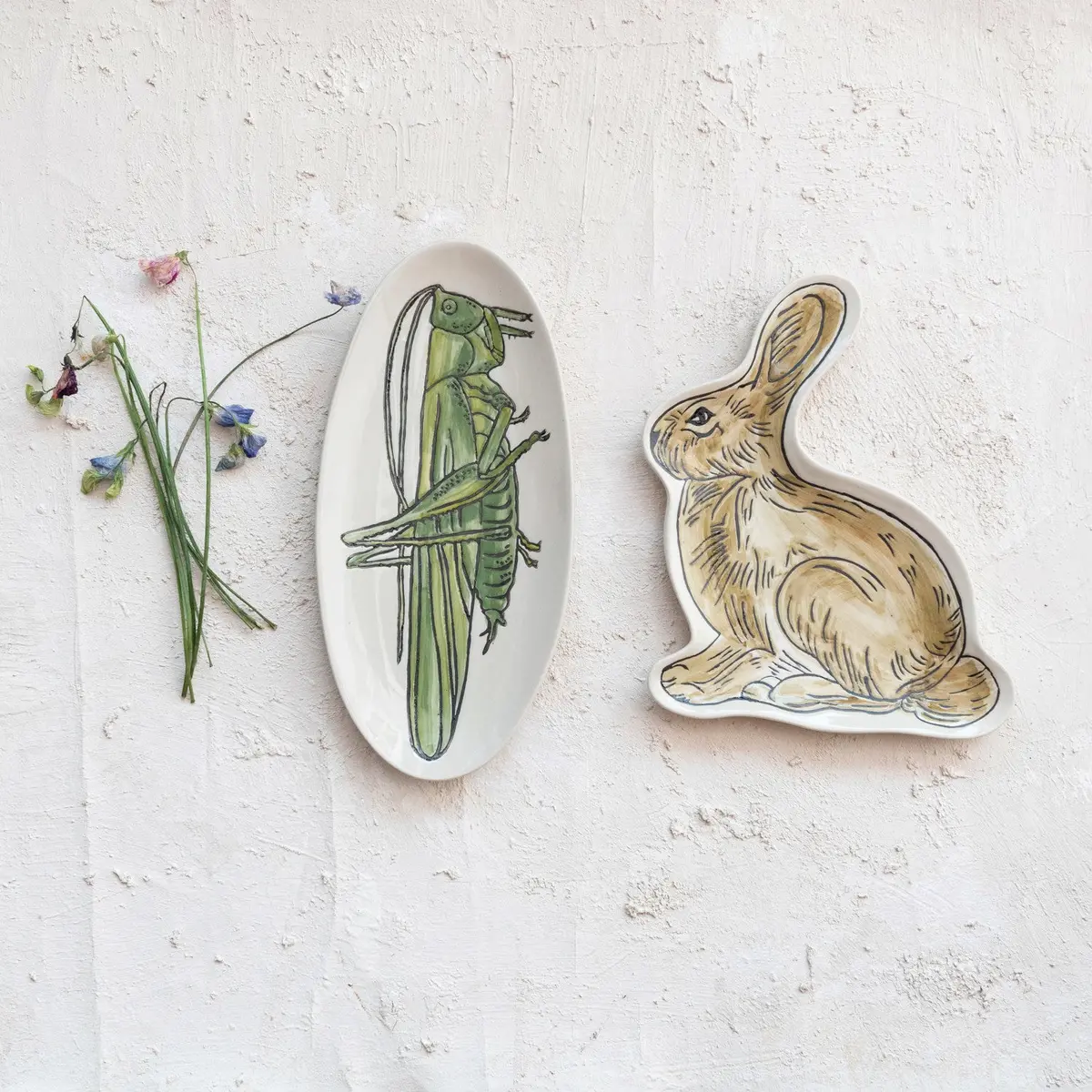 Stoneware Rabbit Shaped Plate 1