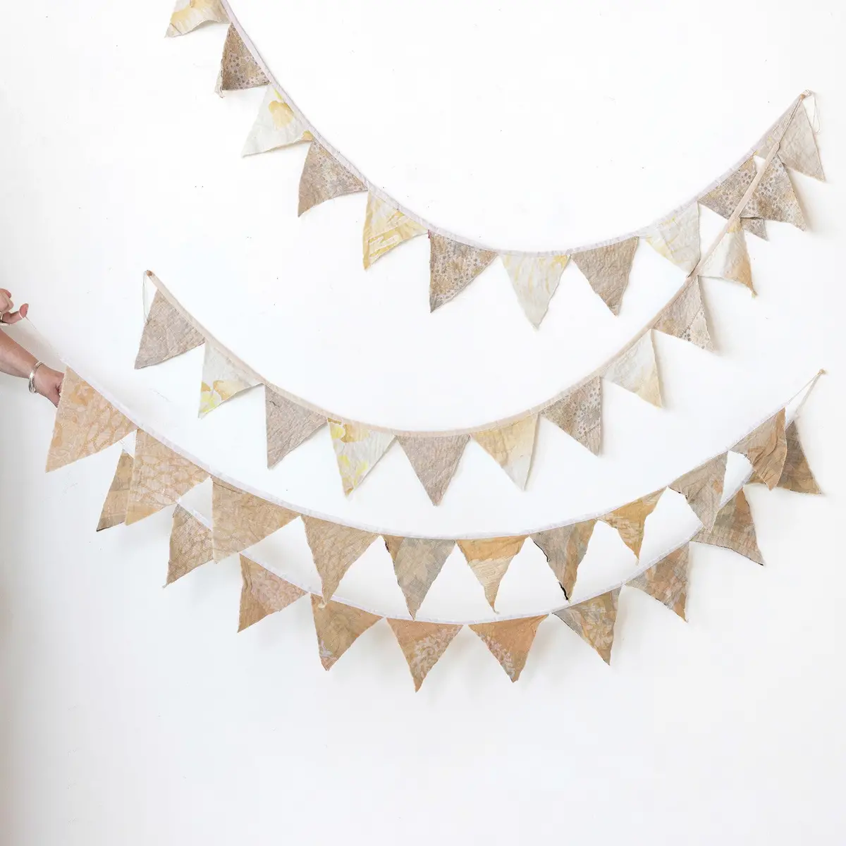 Vintage Cotton Kantha Pennant Garland 1
