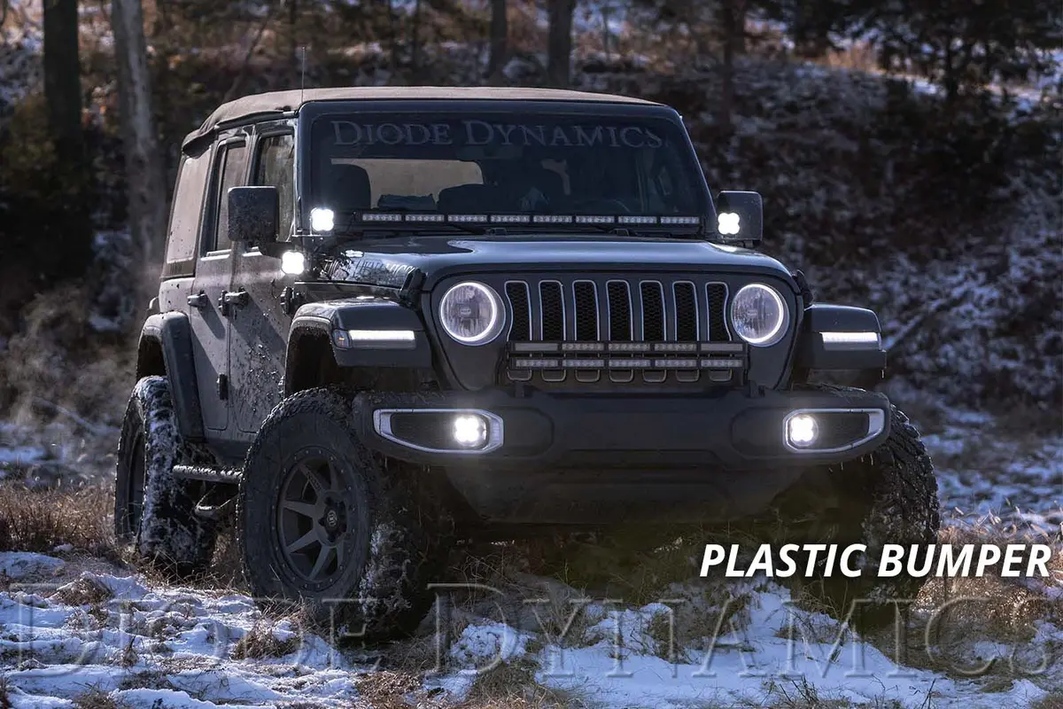 Ss3 Led Fog Light Kit For 2018-2023 Jeep Jl Wrangler (W/ Amber Backlights) 3