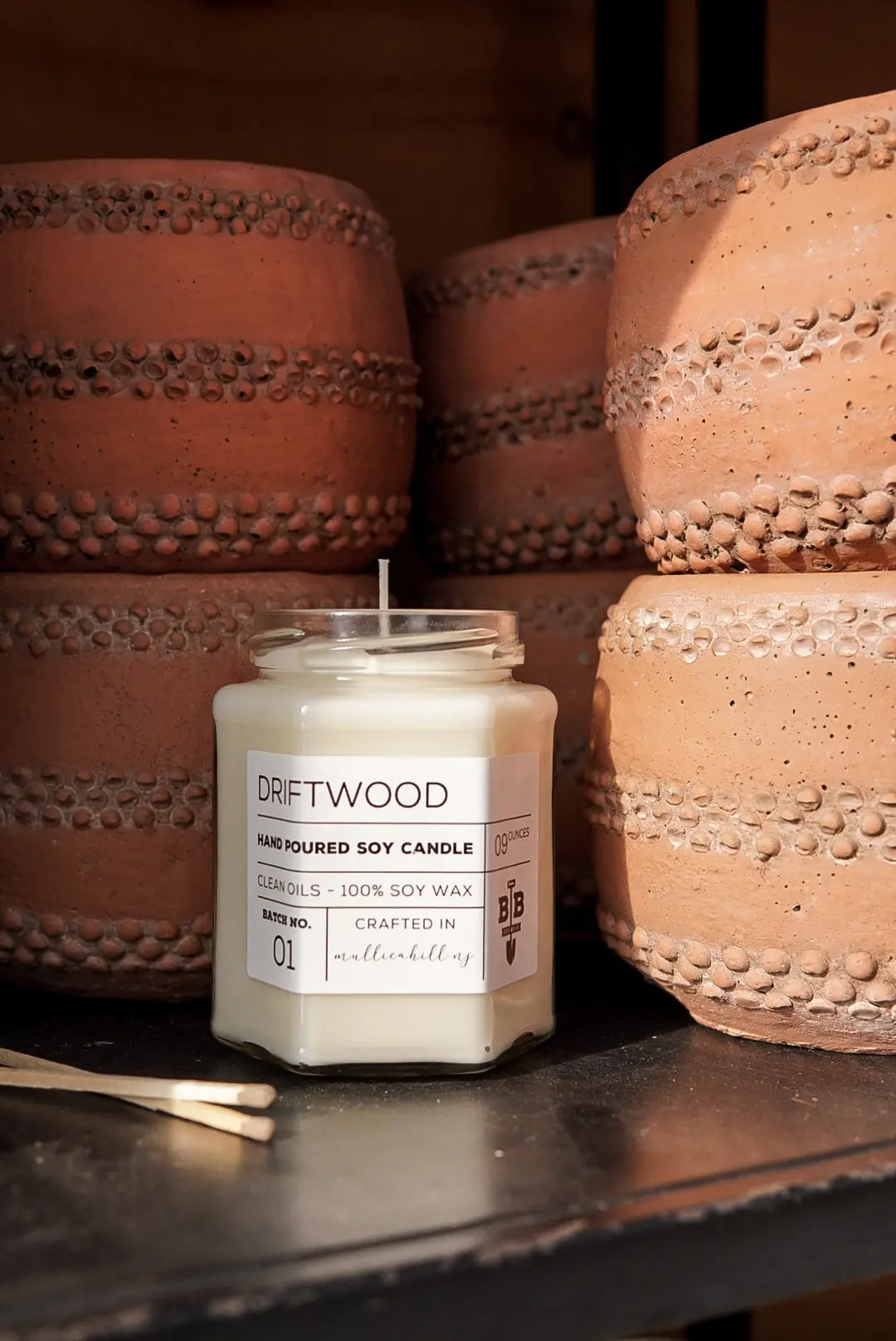 09 Ounce Driftwood Candle 1