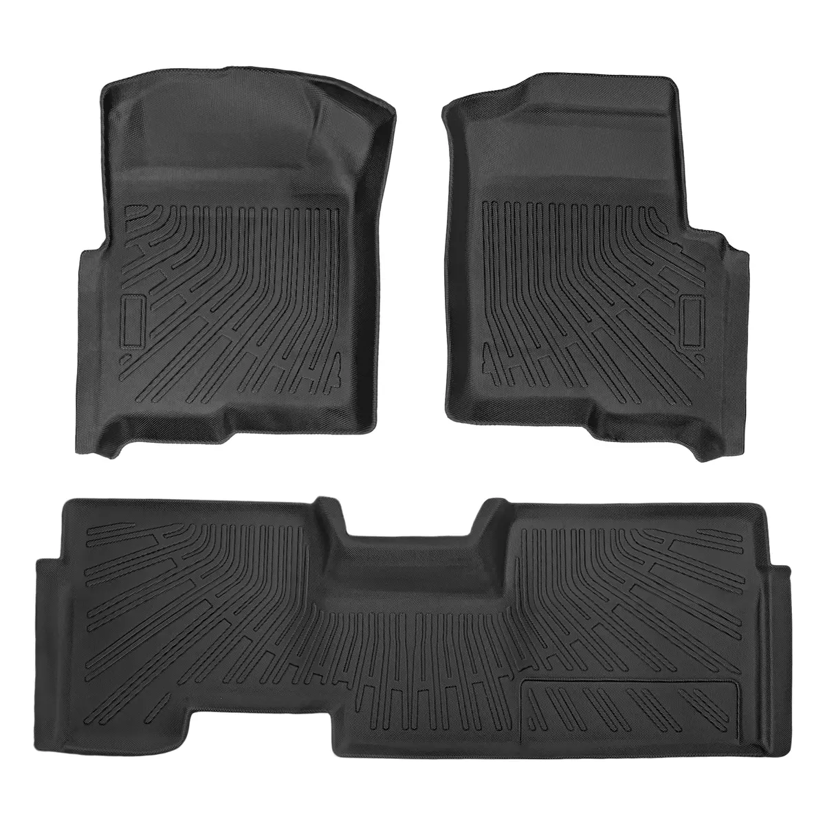 Seguler All-Weather Tpe Floor Mats For 2009-2014 Ford F150 Supercab 1