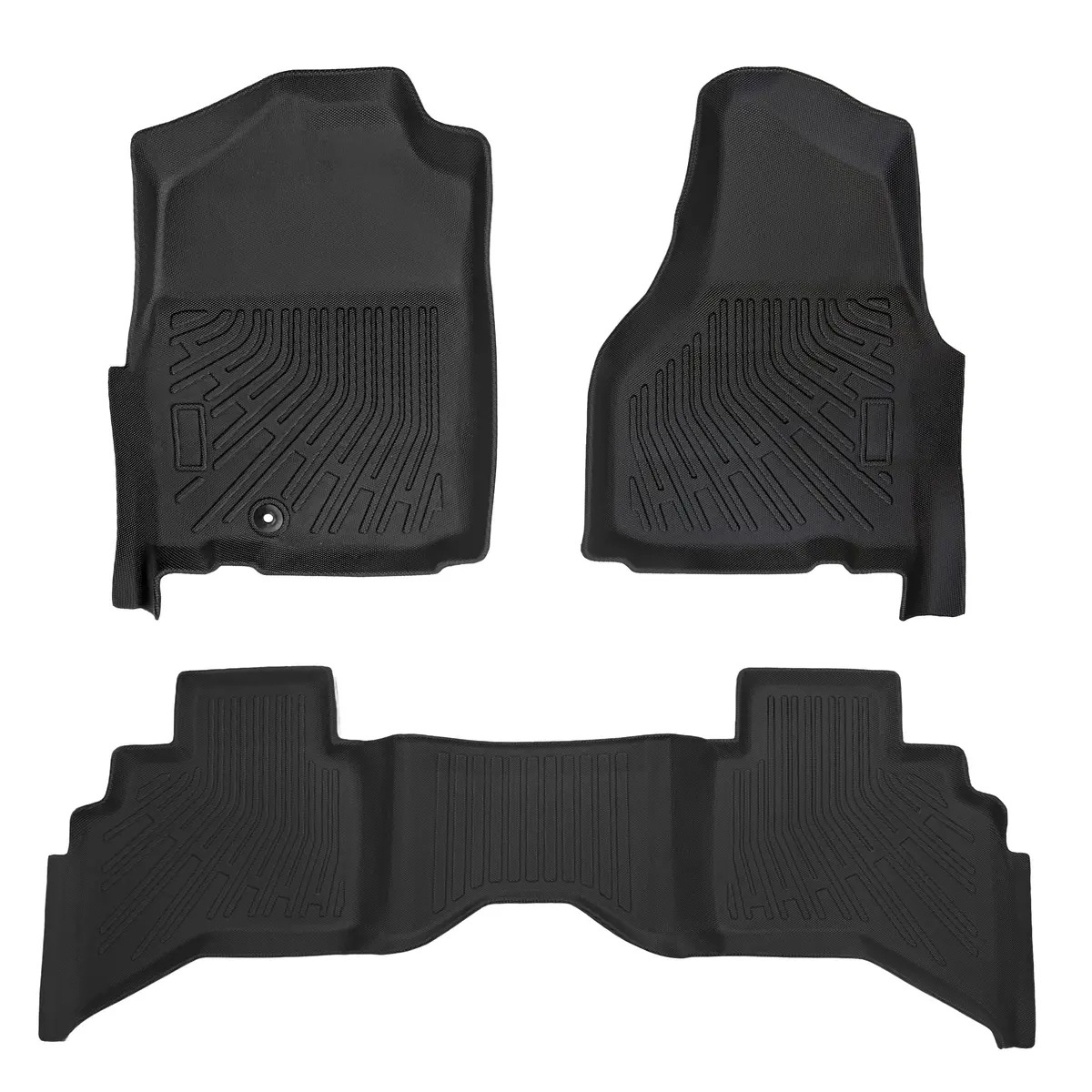 Seguler All-Weather Floor Mats For Dodge Ram 2002-2008 1500 & 2003-2009 2500 3500 Crew Cab (Quad Cab) 1