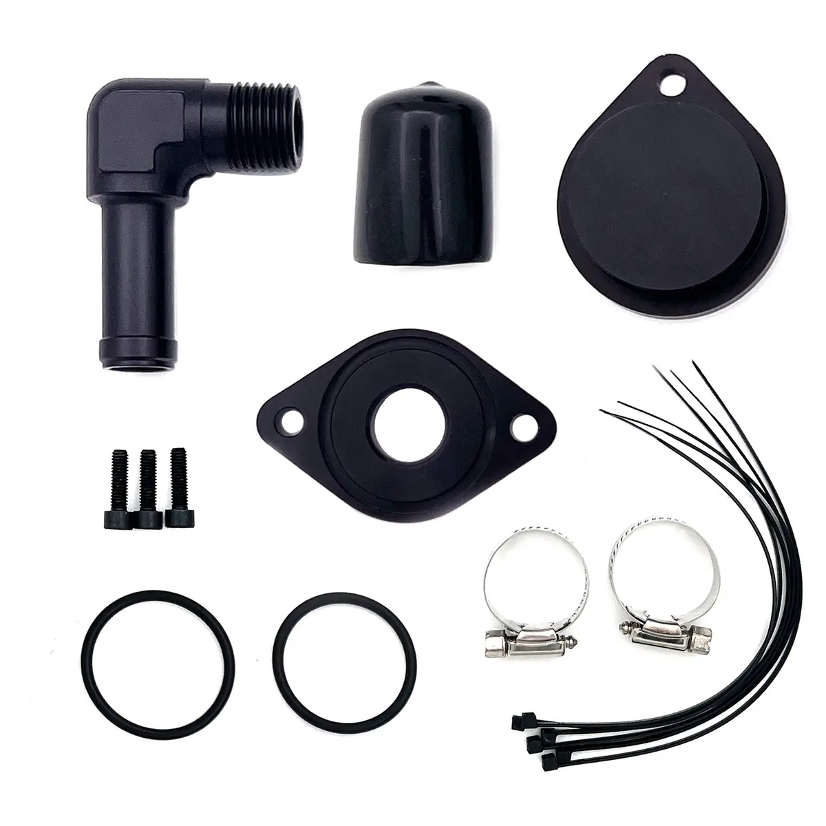 For 11-23 Ford 6.7L Powerstroke Ccv/Pcv Reroute/Delete Engine Ventilation Kit (No Tube) 1