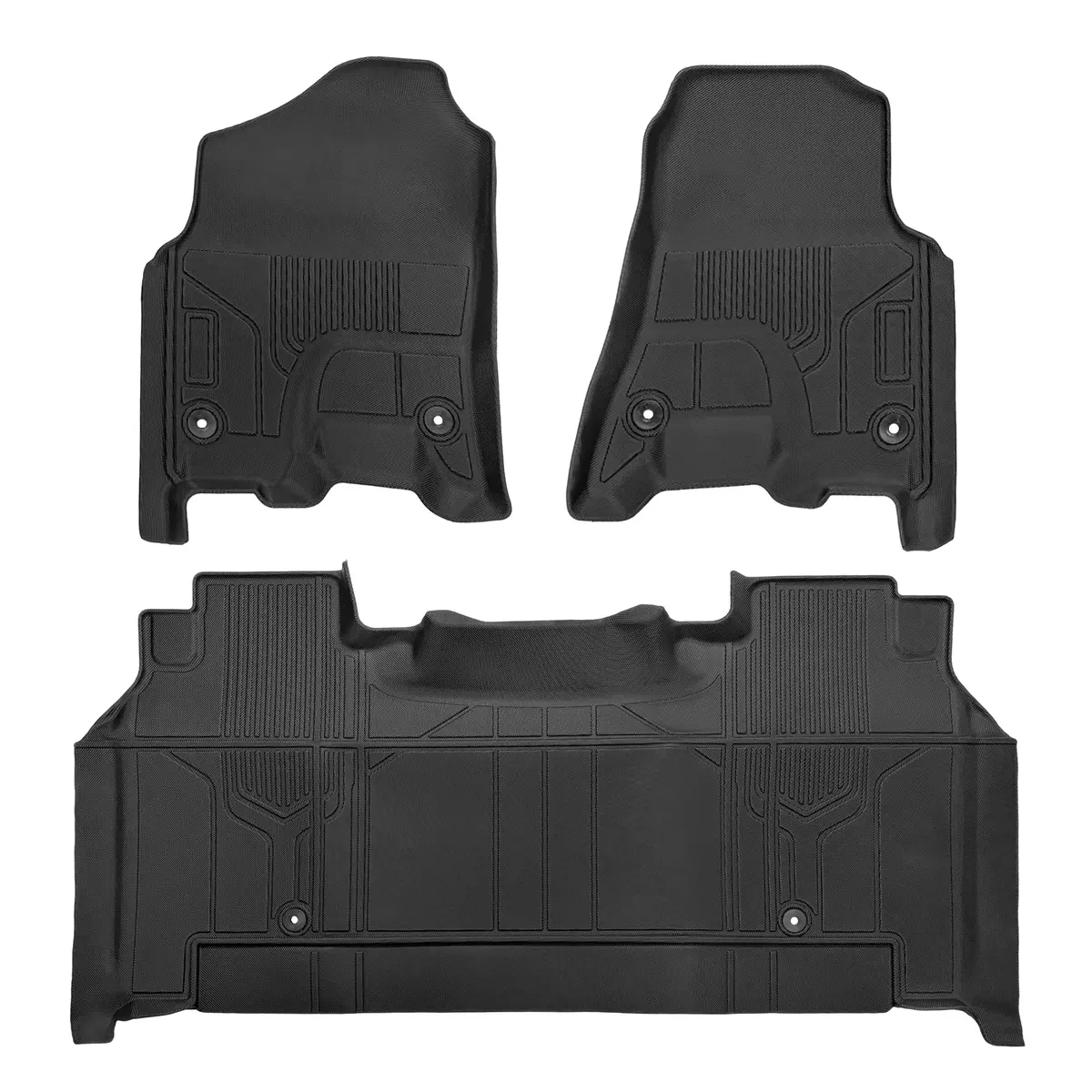 Seguler All-Weather Floor Mats For 2019-2024 Dodge Ram 1500 New Body Crew Cab With Storage Box 1