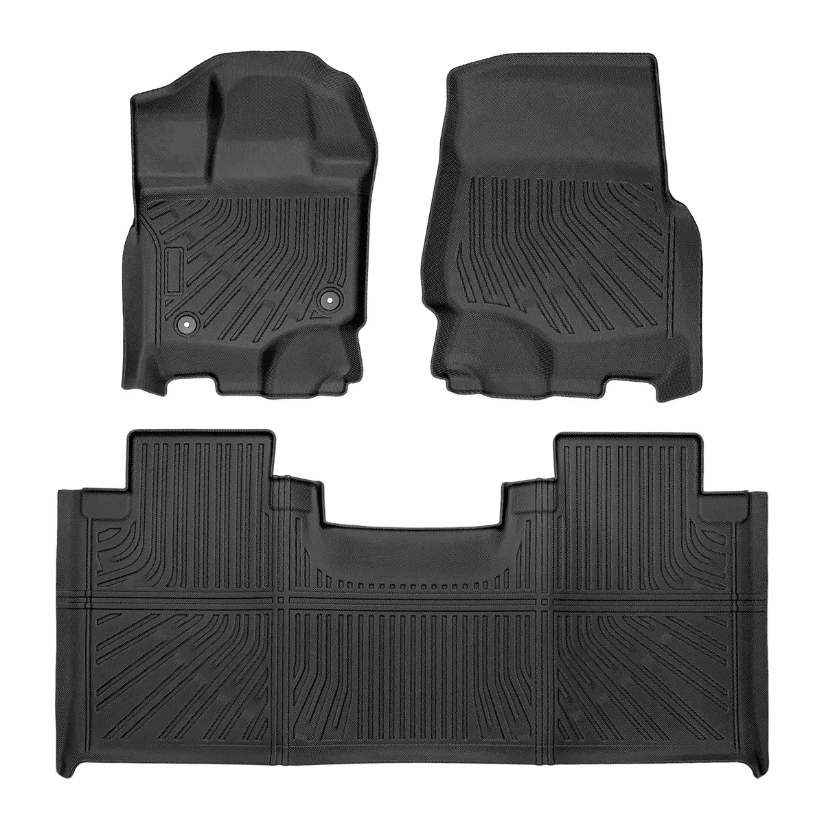 Seguler All-Weather Tpe Floor Mats For 2015-2025 Ford F150 Supercab 1