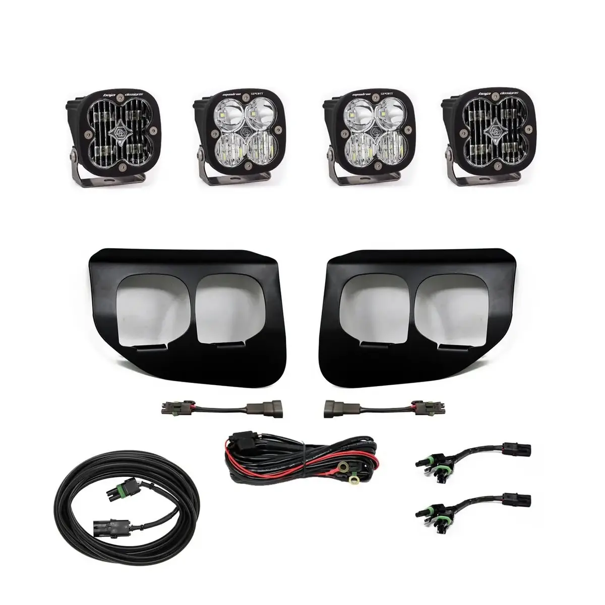 Baja Designs 2020+ Super Duty Squadron Sae Sport Or Pro Fog Pocket Kit 1